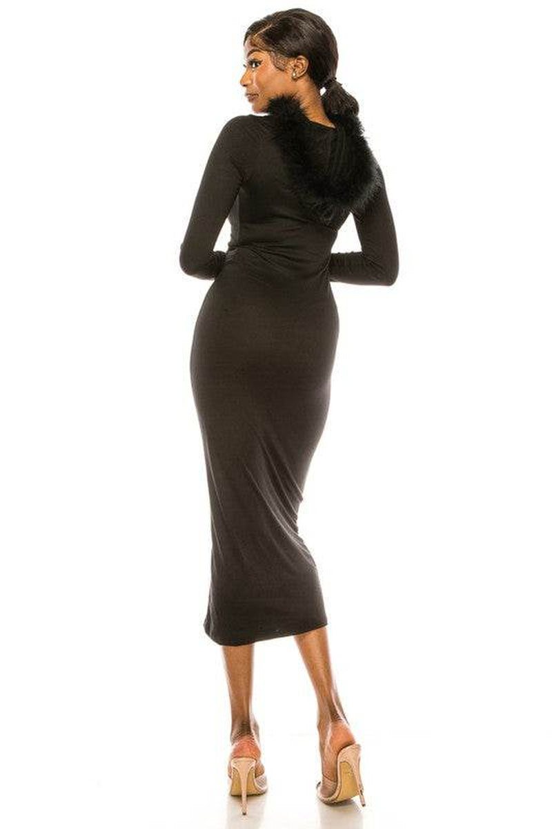 Women'S Long Dress with Hoodie