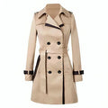Long Belted Trench Coat for Women