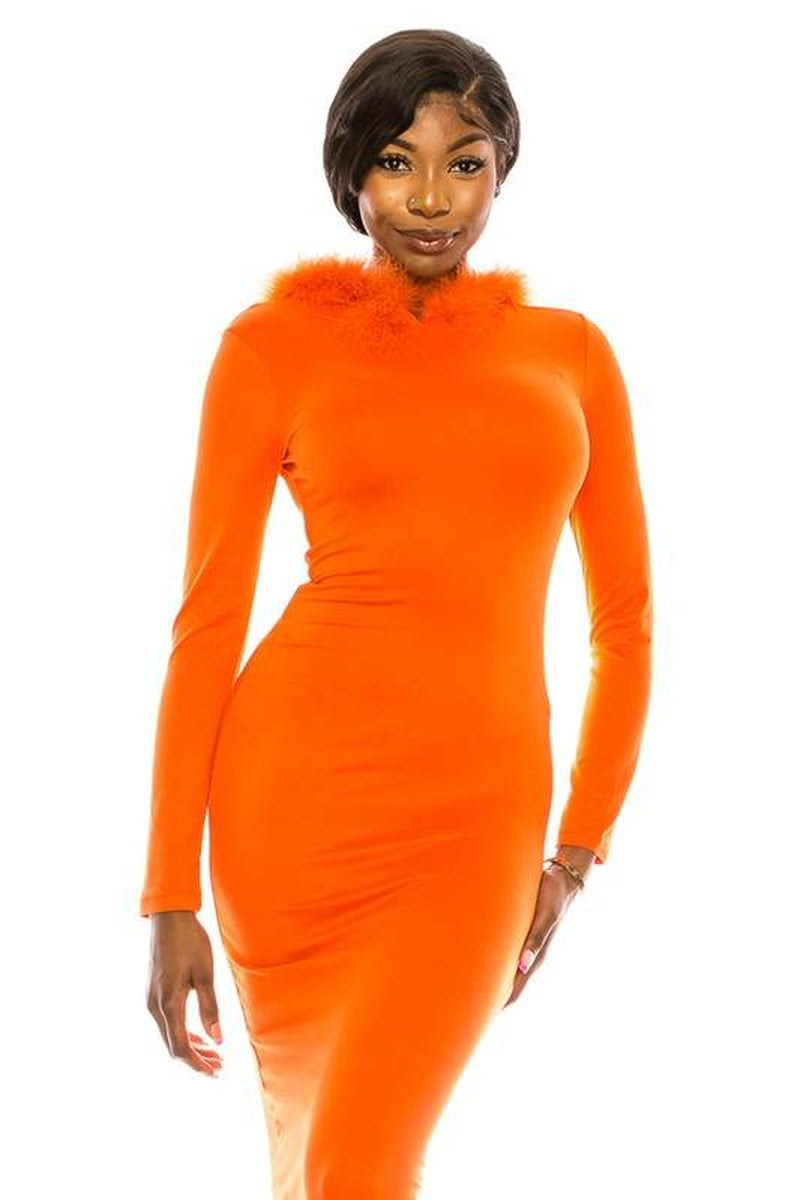 Women'S Long Dress with Hoodie