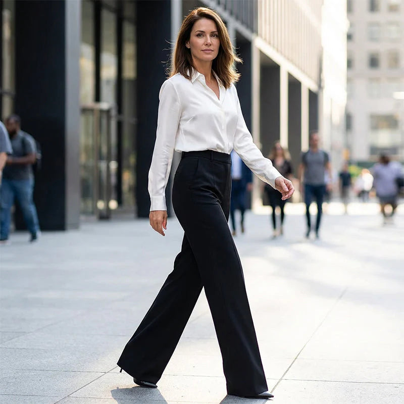 Verena – High-Waisted Tailored Trousers