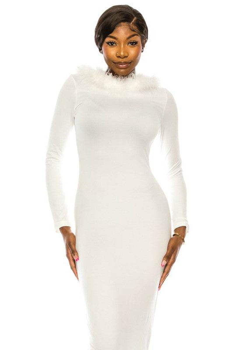 Women'S Long Dress with Hoodie