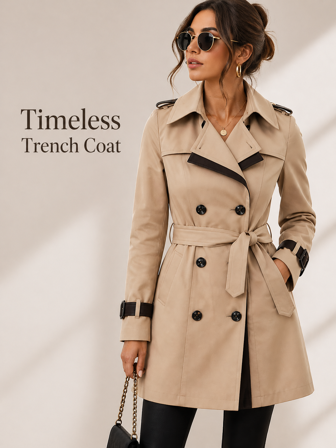 Varelle™ Belted Trench Coat