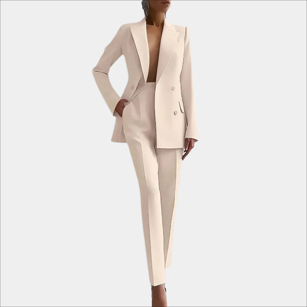 Avencea - Elegant Women'S Set with Chic Blazer and Tailored Trousers