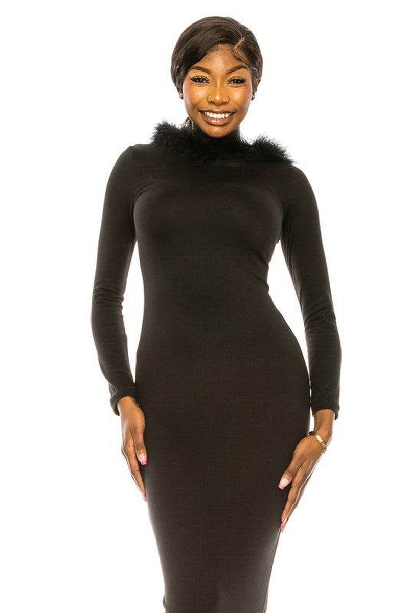 Women'S Long Dress with Hoodie